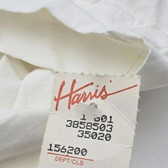 Vintage ‘80’s Lizsport Short Sleeve Jumpsuit With Elastic Waist White Size L NWT - Picture 13 of 14